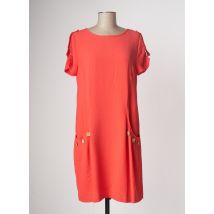 HALOGENE - Robe mi-longue orange en polyester pour femme - Taille 40 - Modz