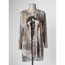 MISSY - Tunique manches longues beige en polyester - Femme - Taille 36 - Modz