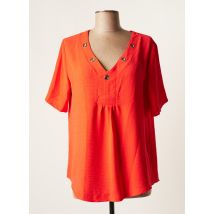 HALOGENE - Tunique manches courtes orange en polyester pour femme - Taille 40 - Modz