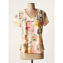 VIE NOCTURNE - T-shirt beige en polyester - Femme - Taille 40 - Modz