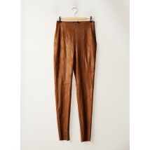 ASTRID BLACK LABEL - Pantalon slim marron en polyester - Femme - Taille 38 - Modz