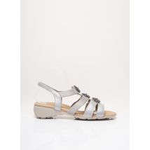 REMONTE - Sandales/Nu pieds gris en cuir pour femme - Taille 37 - Modz