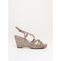 MARCO TOZZI - Sandales/Nu pieds marron en textile - Femme - Taille 39 - Modz