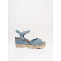 CARMELA - Espadrilles bleu en cuir - Femme - Taille 36 - Modz
