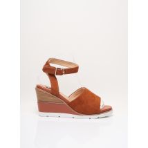 FUGITIVE BY FRANCESCO ROSSI - Sandales/Nu pieds marron en cuir - Femme - Taille 39 - Modz