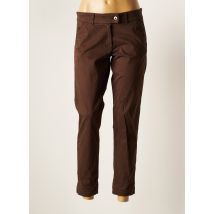 LOLA ESPELETA - Pantalon 7/8 marron en coton - Homme - Taille 38 - Modz