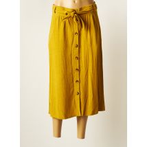 KING LOUIE - Jupe mi-longue jaune en viscose - Femme - Taille 42 - Modz