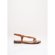 REQINS - Tongs marron en cuir - Femme - Taille 36 - Modz