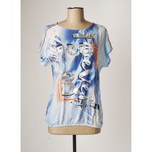 JUST WHITE - Top bleu en viscose - Femme - Taille 36 - Modz