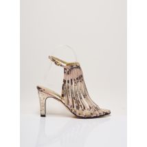 AZUREE - Sandales/Nu pieds beige en cuir - Femme - Taille 36 - Modz