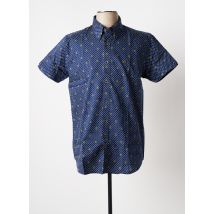 GABICCI - Chemise manches courtes bleu en coton - Homme - Taille M - Modz