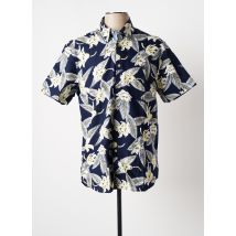 GABICCI - Chemise manches courtes bleu en coton - Homme - Taille M - Modz