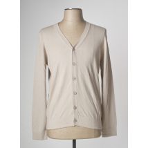 DEVRED - Gilet manches longues beige en coton - Homme - Taille M - Modz