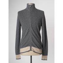 DEVRED - Gilet manches longues gris en coton - Homme - Taille M - Modz