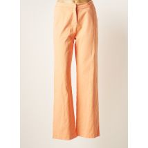 WEILL - Pantalon droit orange en coton - Femme - Taille 46 - Modz