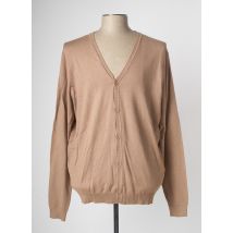 DEVRED - Gilet manches longues beige en viscose - Homme - Taille XXL - Modz