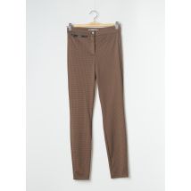 BRAX - Pantalon slim marron en polyester - Femme - Taille 34 - Modz