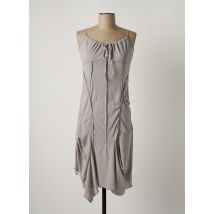 ARELINE - Robe mi-longue gris en acrylique - Femme - Taille 36 - Modz