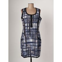 ARELINE - Robe mi-longue bleu en polyester - Femme - Taille 38 - Modz