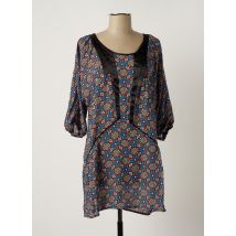 ARELINE - Tunique manches courtes bleu en polyester - Femme - Taille 38 - Modz