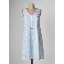 EGATEX - Chemise de nuit bleu en coton - Femme - Taille 38 - Modz