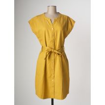 7 SEASONS - Robe mi-longue jaune en coton - Femme - Taille 38 - Modz