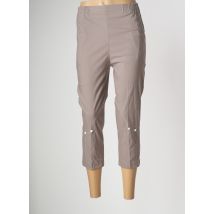 GEVANA - Pantacourt marron en coton - Femme - Taille 36 - Modz