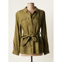 MAT DE MISAINE - Veste casual vert en lin pour femme - Taille 36 - Modz