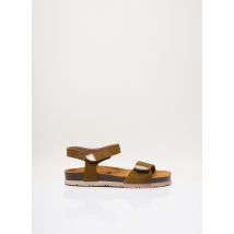 PLAKTON - Sandales/Nu pieds vert en cuir pour femme - Taille 35 - Modz