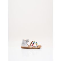 SHOO POM - Sandales/Nu pieds gris en cuir - Fille - Taille 22 - Modz