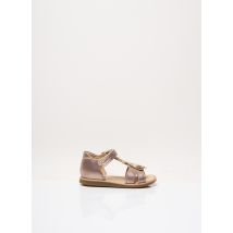 SHOO POM - Sandales/Nu pieds marron en cuir pour fille - Taille 22 - Modz