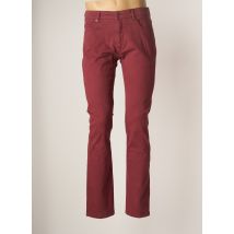 CAMBRIDGE - Pantalon droit rouge en coton - Homme - Taille 38 - Modz