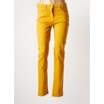 JULIE GUERLANDE - Pantalon slim jaune en coton pour femme - Taille 44 - Modz