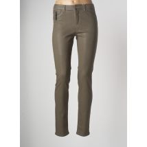 C'EST BEAU LA VIE - Pantalon slim vert en coton pour femme - Taille 36 - Modz