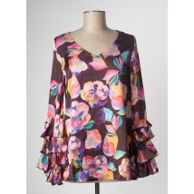 MULTIPLES - Blouse marron en polyester - Femme - Taille 38 - Modz