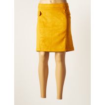 MULTIPLES - Jupe courte jaune en polyester - Femme - Taille 52 - Modz