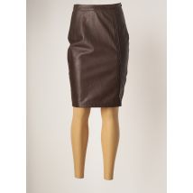 ROSE GARDEN - Jupe mi-longue marron en polyester - Femme - Taille 34 - Modz