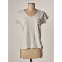 ROSE GARDEN - T-shirt gris en viscose pour femme - Taille 36 - Modz
