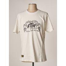 DAYTONA - T-shirt blanc en coton pour homme - Taille M - Modz