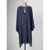 ANITA - Robe mi-longue bleu en viscose - Femme - Taille 40 - Modz