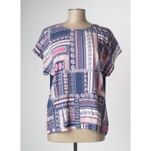 GRIFFON - T-shirt bleu en viscose - Femme - Taille 48 - Modz