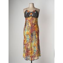 MARJOLAINE - Nuisette/combinette jaune en soie - Femme - Taille 42 - Modz