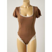 ANTINEA - Body lingerie marron en polyamide pour femme - Taille 42 - Modz