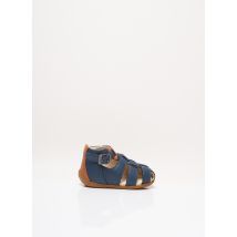 ASTER - Sandales/Nu pieds bleu en cuir - Garçon - Taille 19 - Modz