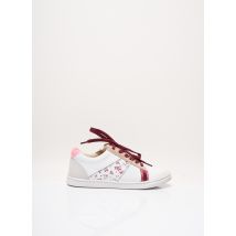 10 IS - Baskets blanc en cuir - Fille - Taille 32 - Modz