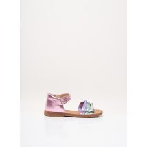 BEBERLIS - Sandales/Nu pieds rose en cuir - Fille - Taille 24 - Modz