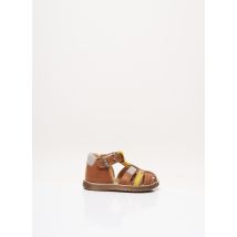 BELLAMY - Sandales/Nu pieds marron en cuir - Garçon - Taille 19 - Modz