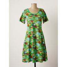 #127344 - Robe mi-longue vert en coton - Femme - Taille 34 - Modz