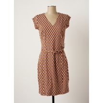 4FUNKY FLAVOURS - Robe mi-longue marron en coton - Femme - Taille 38 - Modz