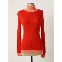 4FUNKY FLAVOURS - Pull col roulé orange en tencel - Femme - Taille 34 - Modz